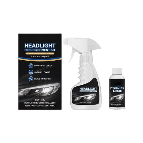 Headlight Restoration Kit: Headlight Restoration Cleaner & Protective Coating Agent