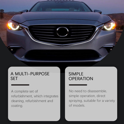 Headlight Restoration Kit: Headlight Restoration Cleaner & Protective Coating Agent