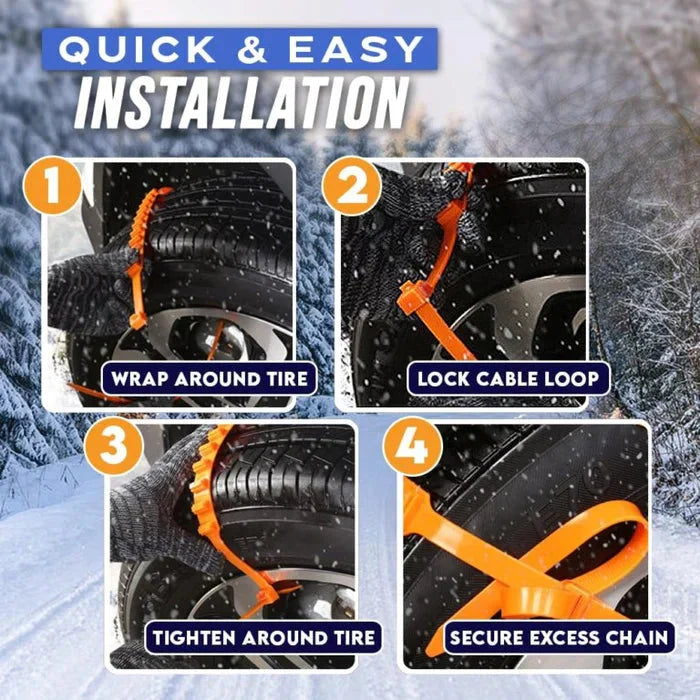 Reusable Anti-skid Nylon Tire Chains